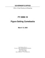 FY 2009-10 figure setting comebacks