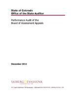 Performance audit of the Board of Assessment Appeals