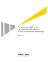 Performance audit of the consolidation of executive branch information technology