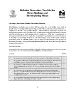 Pollution prevention checklist for metal finishing and electroplating shops
