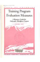 Training program evaluation measures