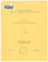 Water utilization study, Arkansas Valley region. [Supplementary appendices] : project no. Colorado P-30