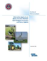 Alternative agricultural water transfer methods grant program summary and status update : technical memorandum