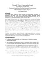 Easement guidelines for the Chatfield Downstream Channel Improvement Project