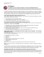 Taxable and tax exempt sales of food and related items