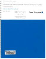 Compliance audit, financial statements and report of independent certified public accountants Colorado State Fair Authority, June 30, 2001