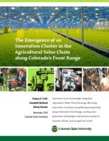 The emergence of an innovation cluster in the agricultural value chain along Colorado's Front Range
