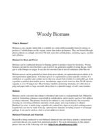 Woody biomass