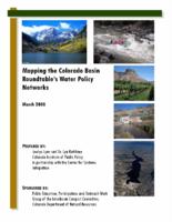 Mapping the Colorado Basin Roudtable's water policy networks