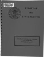 Colorado School for the Deaf and the Blind, performance audit January 1990 : report of the State Auditor