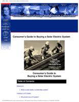 Colorado consumer's guide to buying a solar electric system : including information on the COSEIA Solar Rebate Program