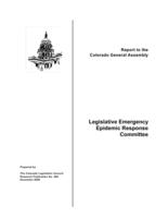 Legislative Emergency Epidemic Response Committee : report to the Colorado General Assembly