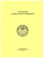 Colorado legislator's handbook