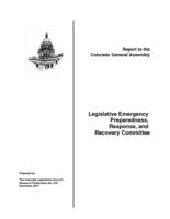 Legislative Emergency Preparedness, Response, and Recovery Committee : report to the Colorado General Assembly