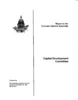 2012 Capital Development Committee : report to the Colorado General Assembly