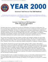 Governor's Task Force on Y2K Preparedness public safety sector status report, July 29, 1999