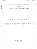 Caddoa Reservoir study : summary of assumed operation no. 2