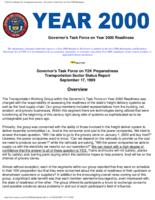 Governor's Task Force on Y2K preparedness, transportation sector status report, September 17, 1999