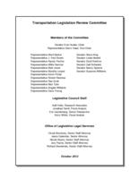 Transportation Legislation Review Committee