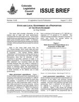 State and local government as a proportion of the state economy