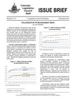 Colorado's K-12 achievement gaps