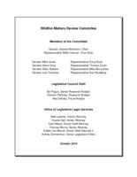 Wildfire Matters Review Committee