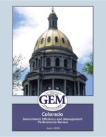 Colorado Government Efficiency and Management performance review