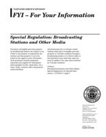 Special regulation: broadcasting stations and other media