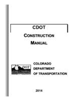 CDOT construction manual