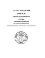 Capacity development work plan state fiscal years 2010-2012