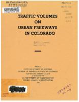 Traffic volumes on urban freeways in Colorado