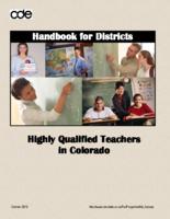 Highly qualified teachers in Colorado : handbook for districts