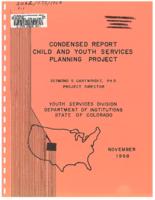Condensed report : Child and Youth Services Planning Project