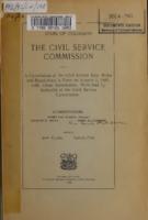 A compilation of the Civil Service Law, rules and regulations in force on January 2, 1908, with other information