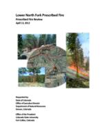 Lower North Fork prescribed fire : prescribed fire review, April 13, 2012