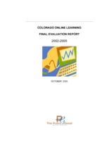 Colorado Online Learning final evaluation report, 2002-2005