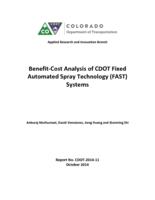 Benefit-cost analysis of CDOT fixed automated spray technology (FAST) systems