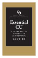 Essential CU : a guide to the University of Colorado 2009-10
