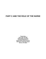 Part C and the role of the nurse