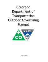 Colorado Department of Transportation outdoor advertising manual