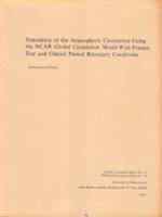 Simulation of the atmospheric circulation using the NCAR global circulation model with present day and glacial period boundary conditions