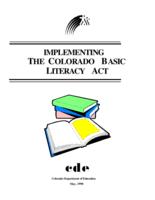 Implementing the Colorado Basic Literacy Act (CBLA)