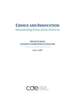 Choice and innovation : stimulating education reform