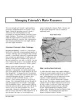 Managing Colorado's water resources