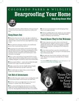 Bearproofing your home : help keep bears wild