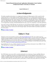 The Storms of '98 : Hurricanes Georges and Mitch : impacts, institutions' response and disaster politics in three countries. Section 1: Introduction