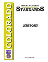 Colorado model content standards for history