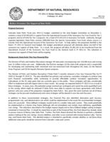 The path to fiscal sustainability : Governor Hickenlooper's FY 2011-2012 budget balancing plan. Department of Natural Resources