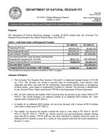 Governor Bill Ritter's FY 2010-11 budget balancing package. Natural Resources Perpetual Base Account