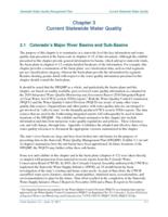 Statewide water quality management plan. Chapter 3 Current Statewide Water Quality